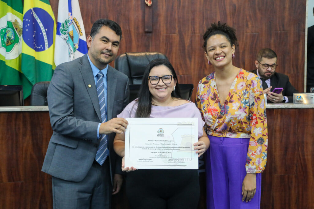 Homenagem na Câmara Municipal de Fortaleza: Reconhecimento ao Combate ao Trabalho Infantil
